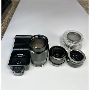 Lot of Vintage Mixed Camera Lens Accessories Beck Vivitar Sunpak